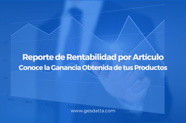 rentabilidad por artículo