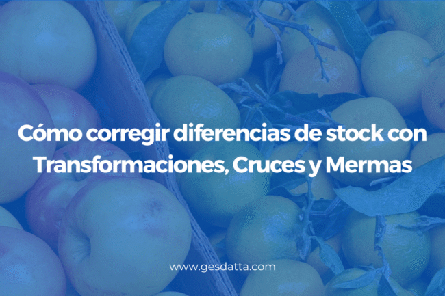 Cómo corregir diferencias de stock con Transformaciones, Cruces y Mermas