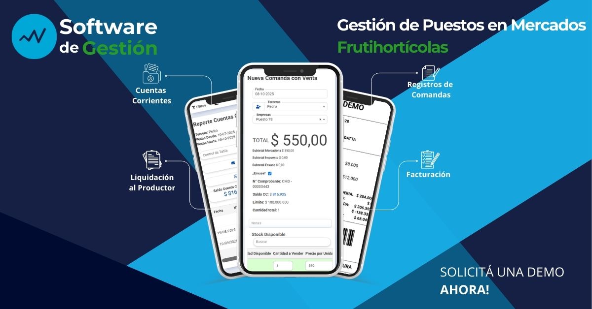 gestión de puestos de mercado